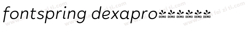 fontspring dexapro字体转换
